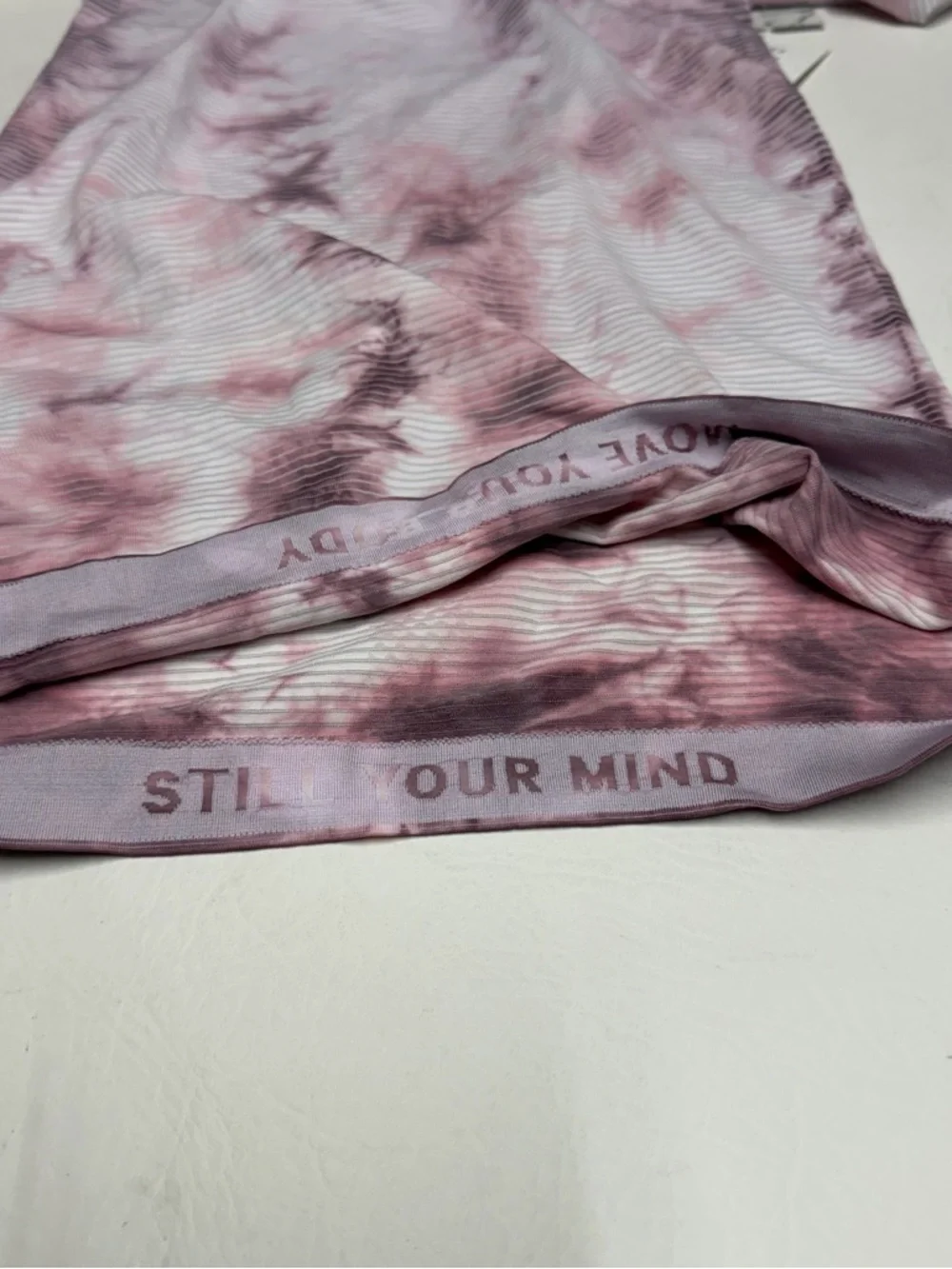 lululemon athletica swiftly tech Women's Pink Tie-Dye Long Sleeve Ribbed Top 4
